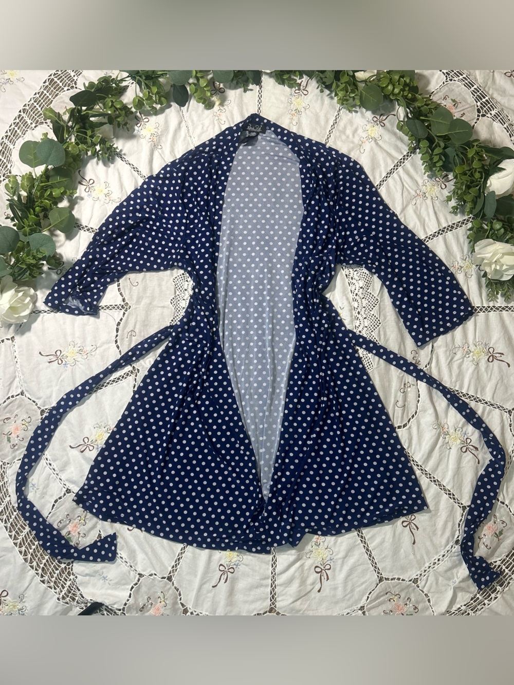 René Rofé polka dot robe